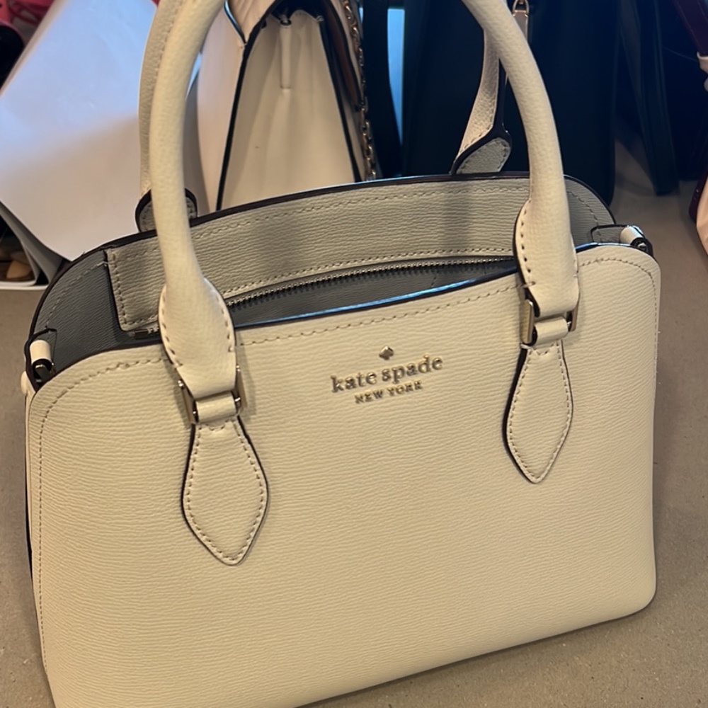 Kate spade white leather bag